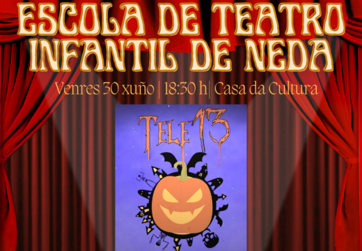 O alumnado da Escola Municipal de Teatro Infantil de Neda estrea este venres na Casa da Cultura a peza “Tele 13. Un horror de canle”